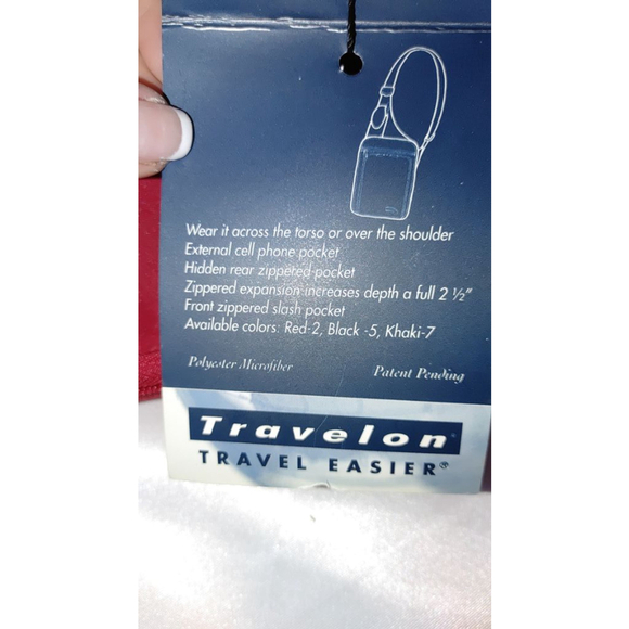 Travelon Slim Line Messenger Style Bag NWT - Picture 6 of 7